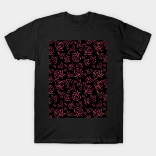 Roses pattern T-Shirt